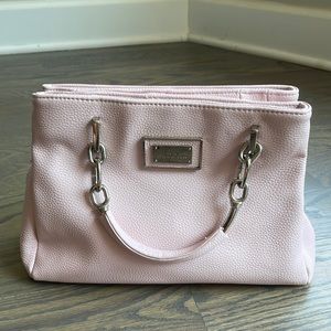 Women’s Lulu by Lulu Guinness Pink Pebble Grain Leather Satchel Bag